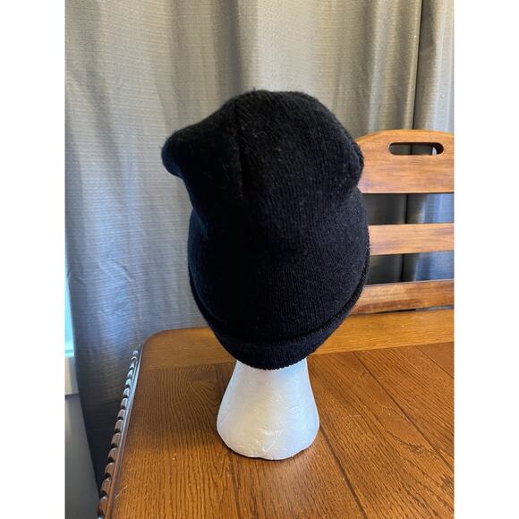 Vintage Carhartt Beanie Hat OS Dark Black Hipster Beanie Hat Cap Work USA - Picture 3 of 4